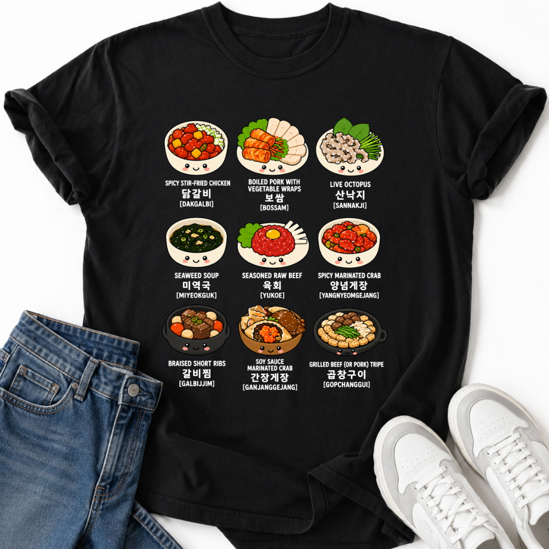 KOREAN DISHES T-SHIRT