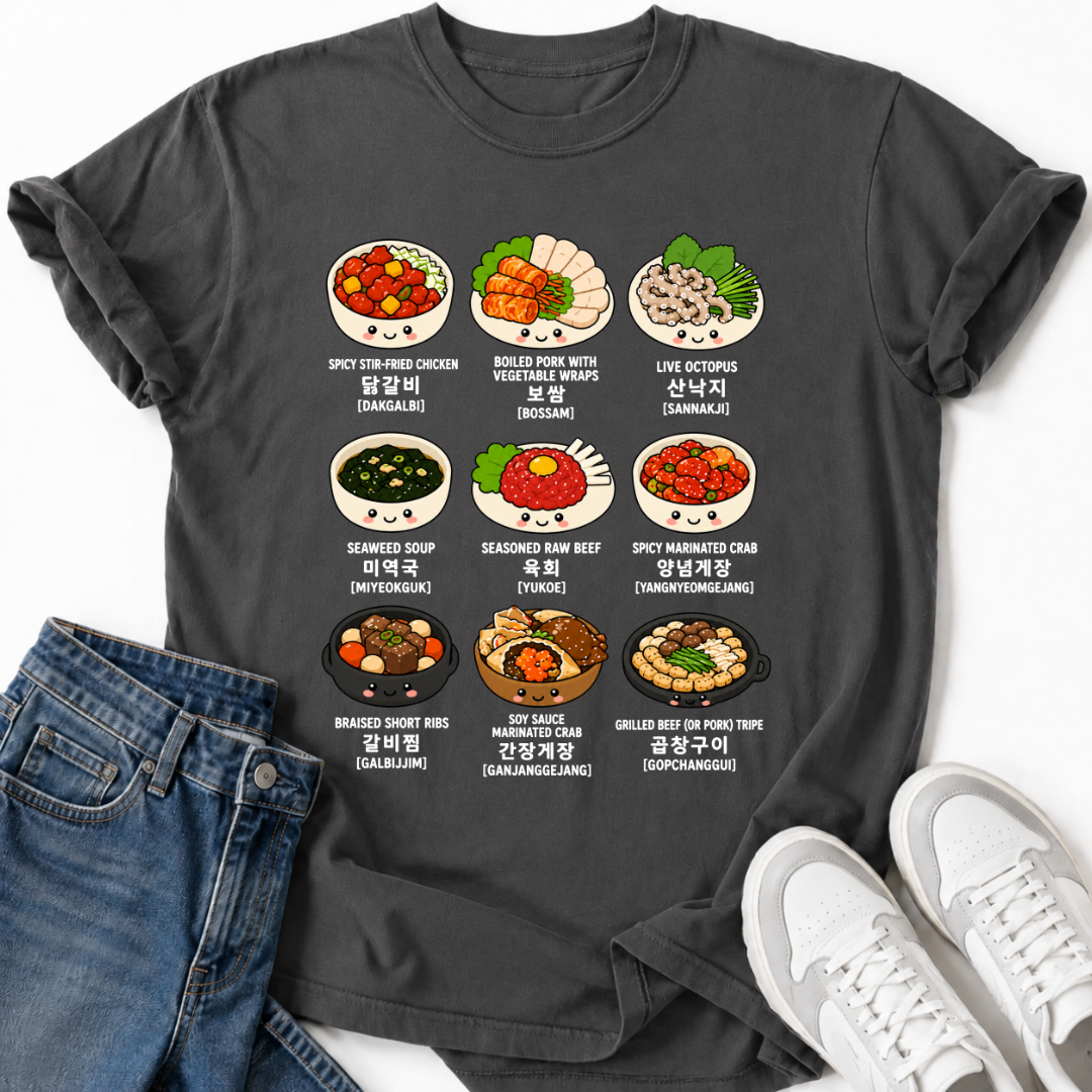 KOREAN DISHES T-SHIRT