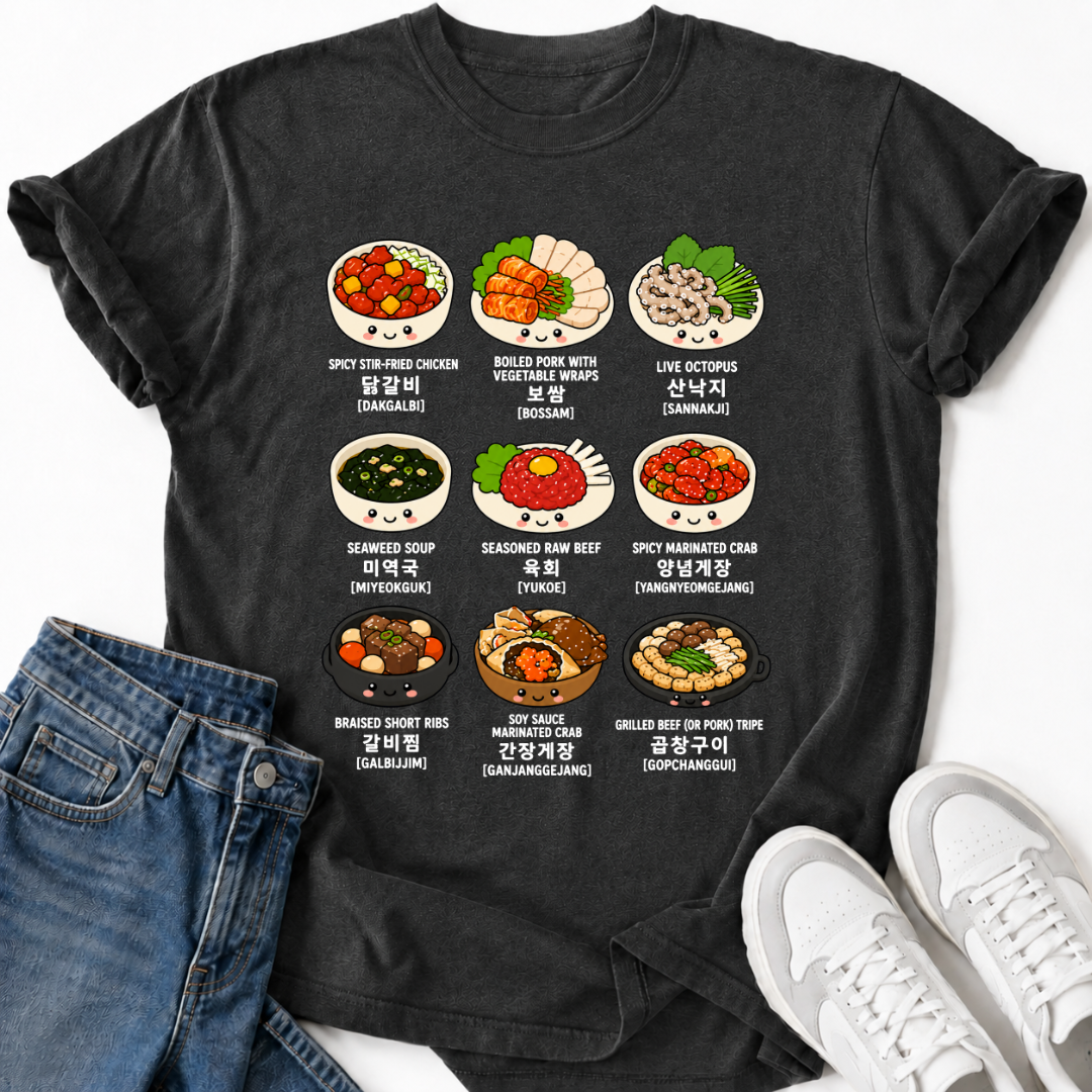 KOREAN DISHES T-SHIRT