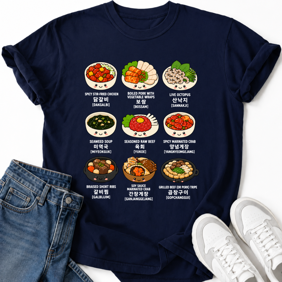 KOREAN DISHES T-SHIRT
