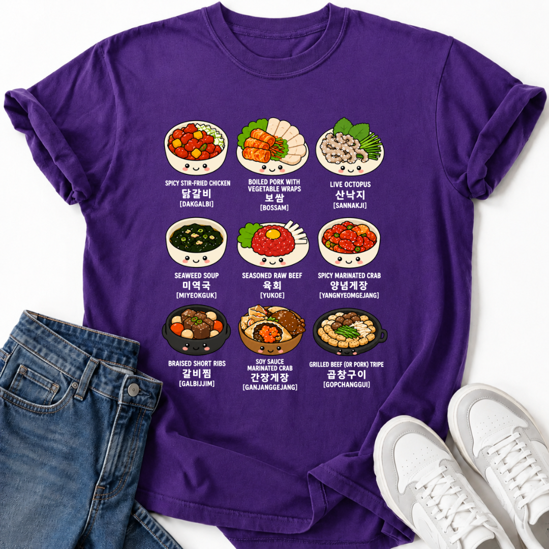KOREAN DISHES T-SHIRT