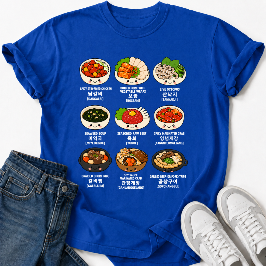 KOREAN DISHES T-SHIRT
