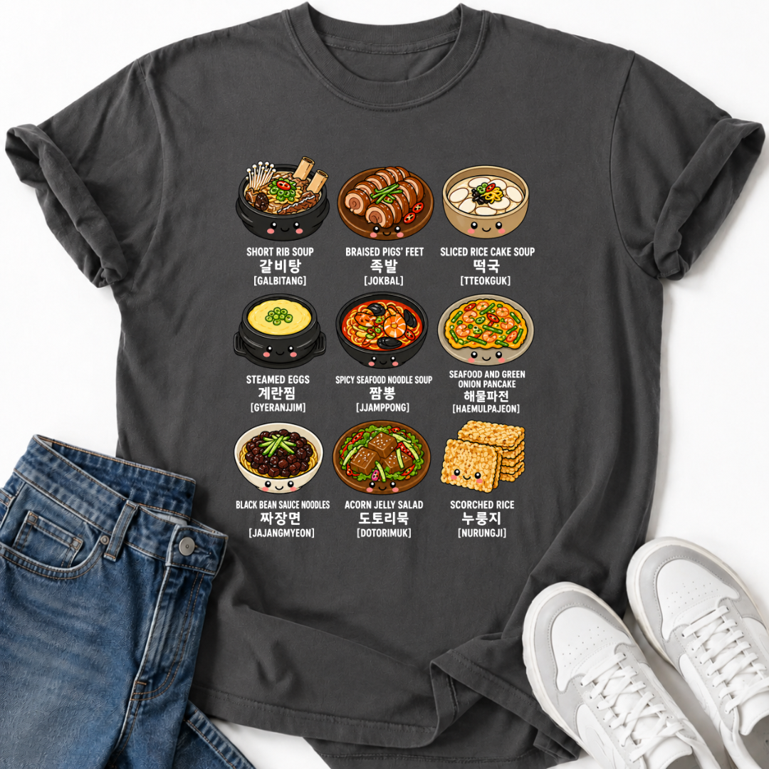 POPULAR KOREAN FOOD T-SHIRT