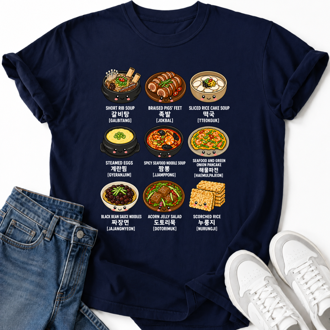 POPULAR KOREAN FOOD T-SHIRT
