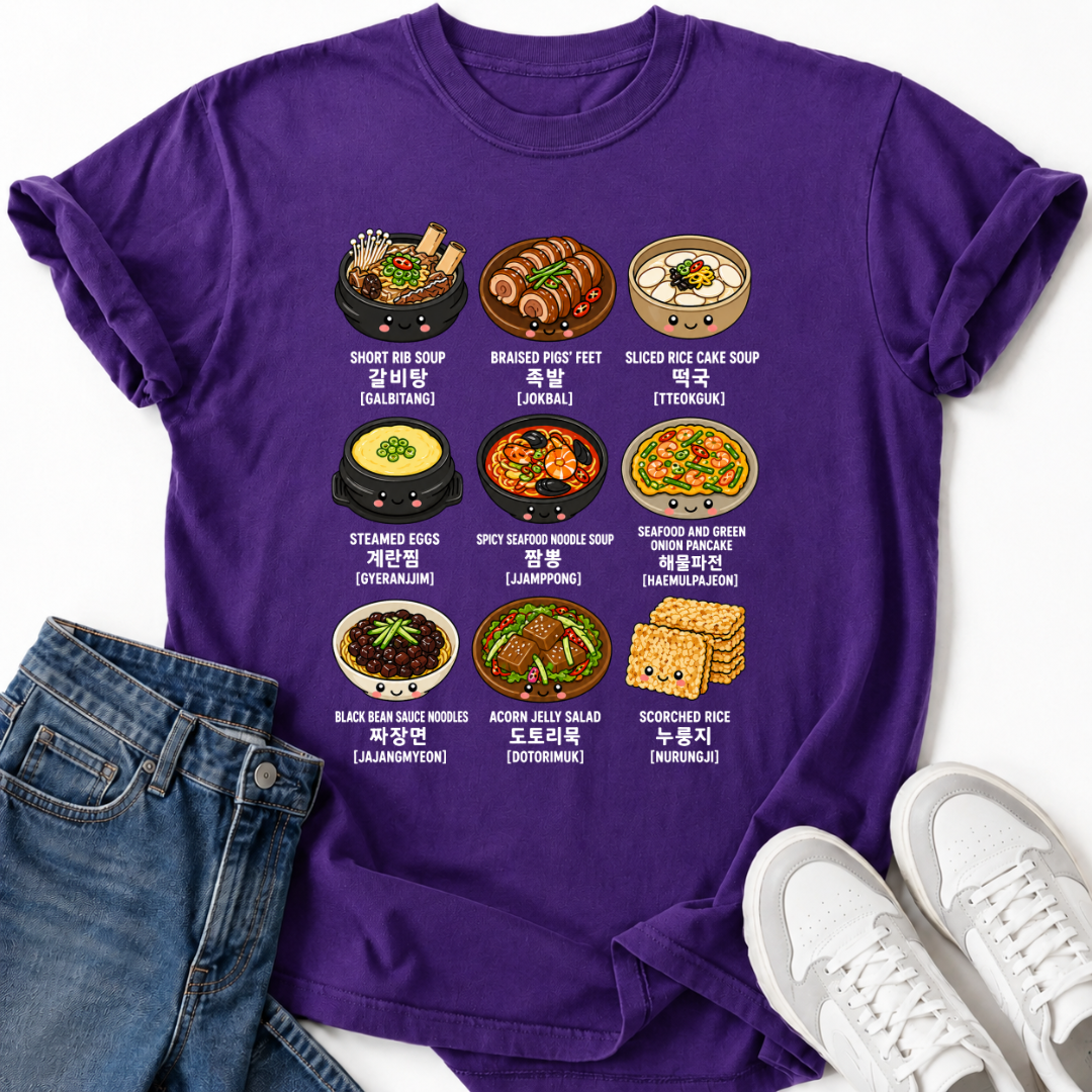 POPULAR KOREAN FOOD T-SHIRT