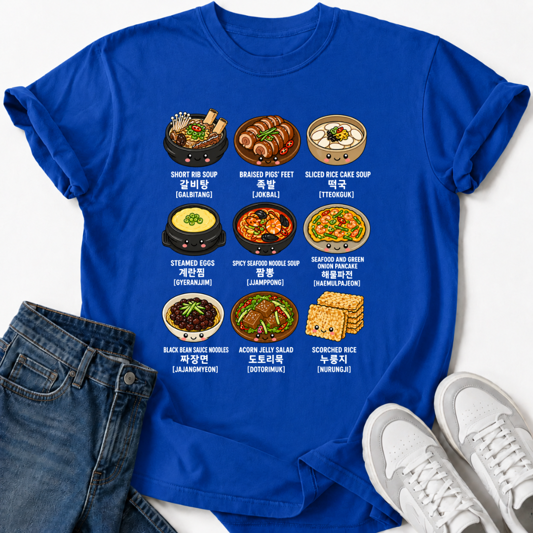 POPULAR KOREAN FOOD T-SHIRT