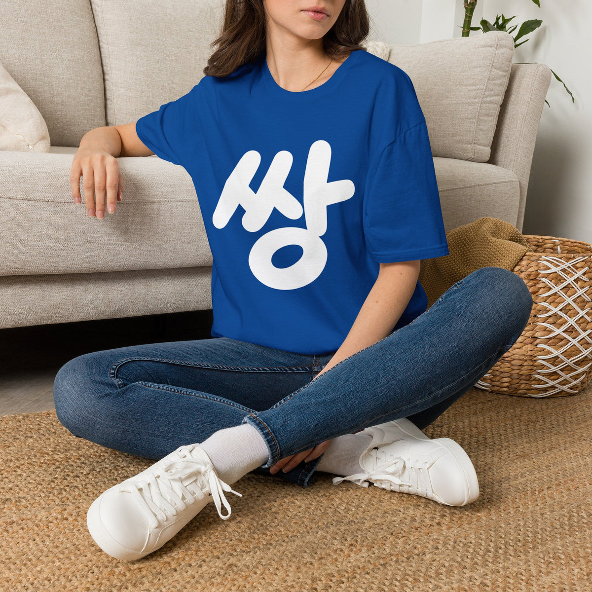 Korean 'ssang' Graphic T-Shirt — Bold Hangul Streetwear Tee