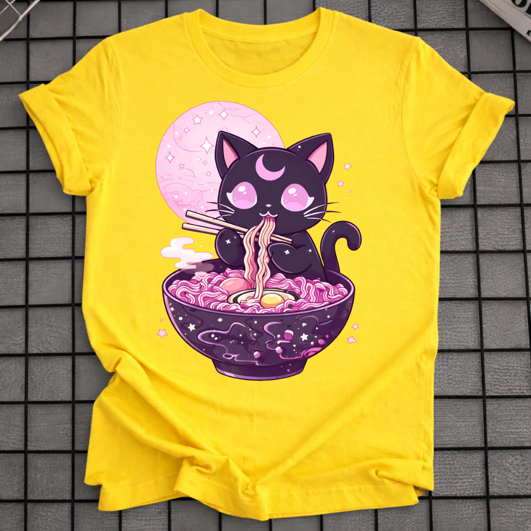 PASTEL GOTH KATZEN RAMEN T-SHIRT