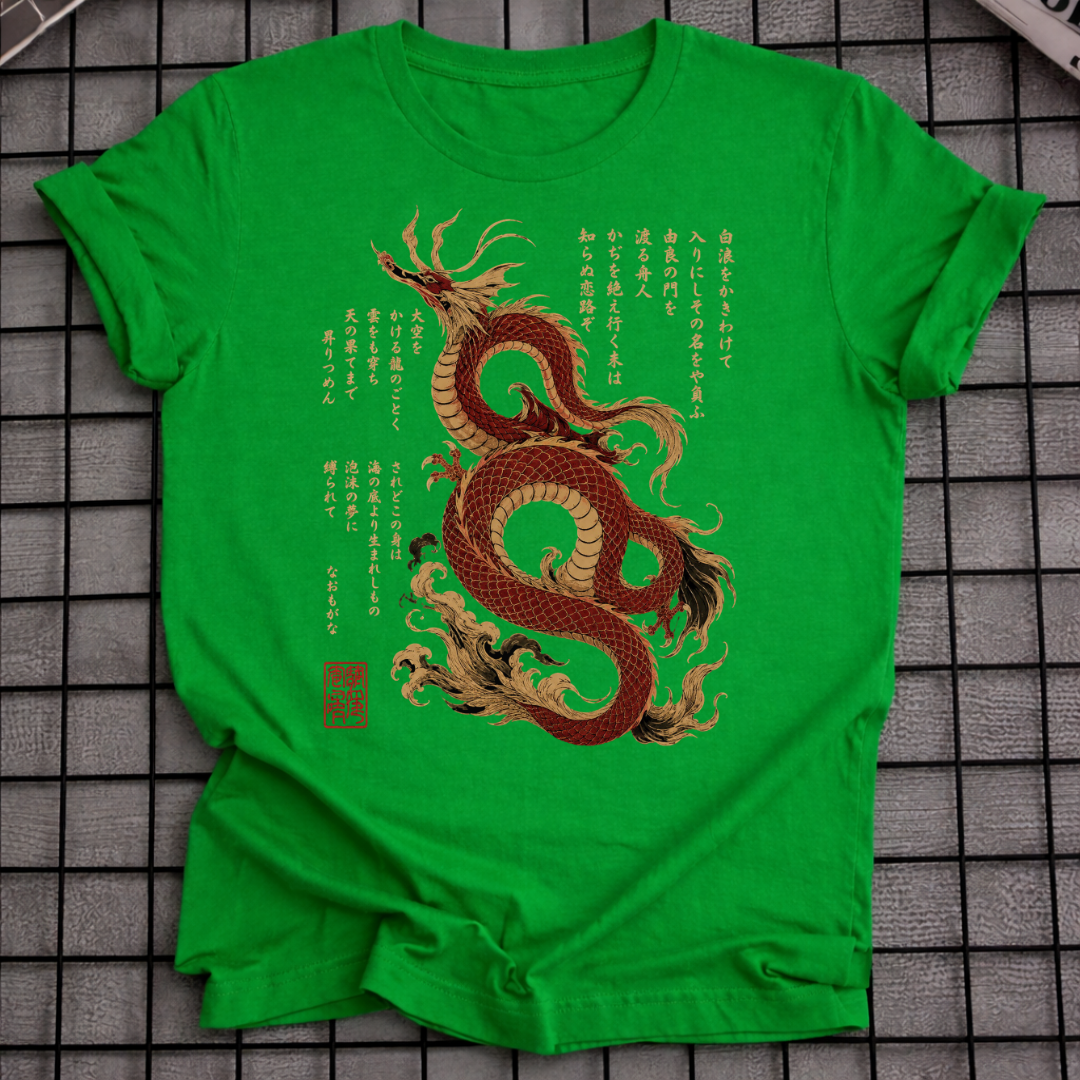 JAPANESE CALLIGRAPHY DRAGON T-SHIRT
