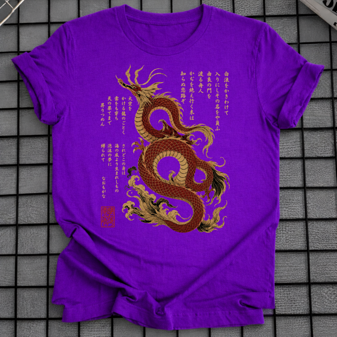JAPANESE CALLIGRAPHY DRAGON T-SHIRT