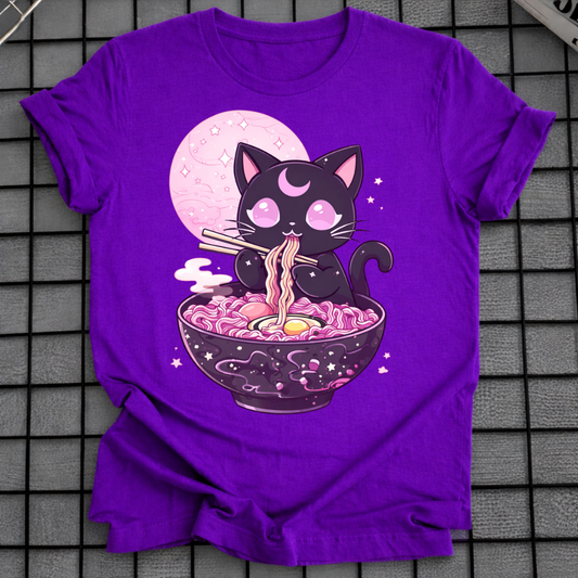 PASTEL GOTH CAT RAMEN T-SHIRT