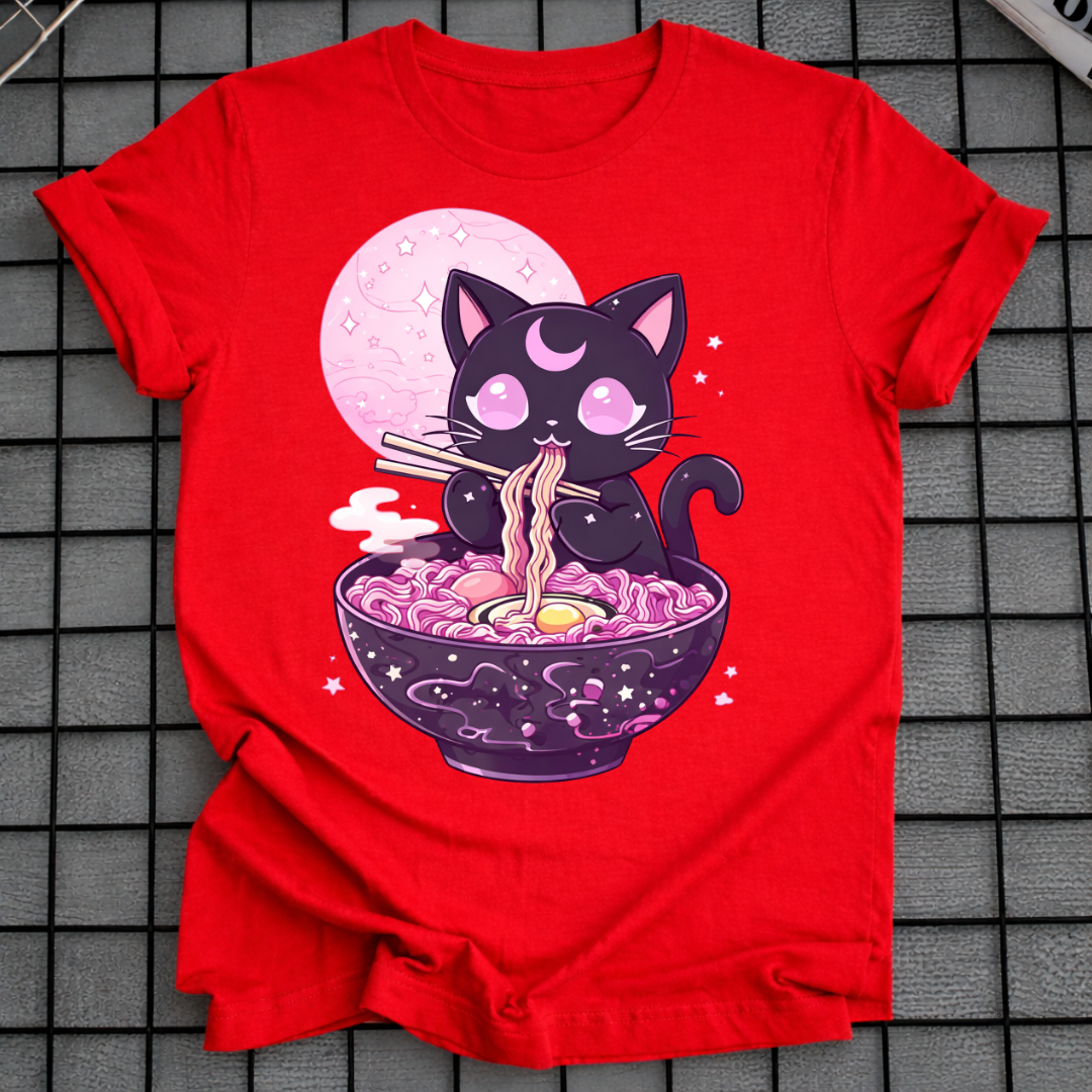 PASTEL GOTH KATZEN RAMEN T-SHIRT