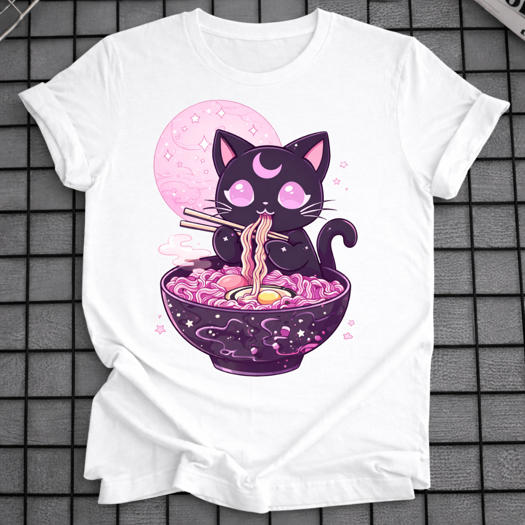 PASTEL GOTH KATZEN RAMEN T-SHIRT