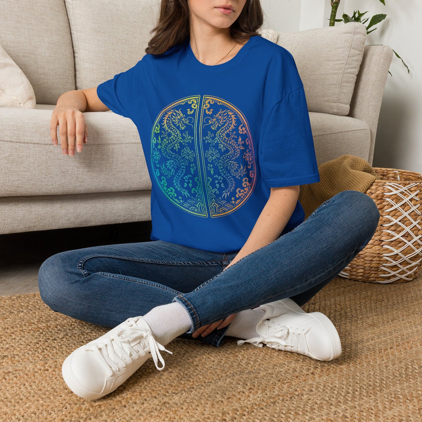 Rainbow Dragon Mandala T-Shirt