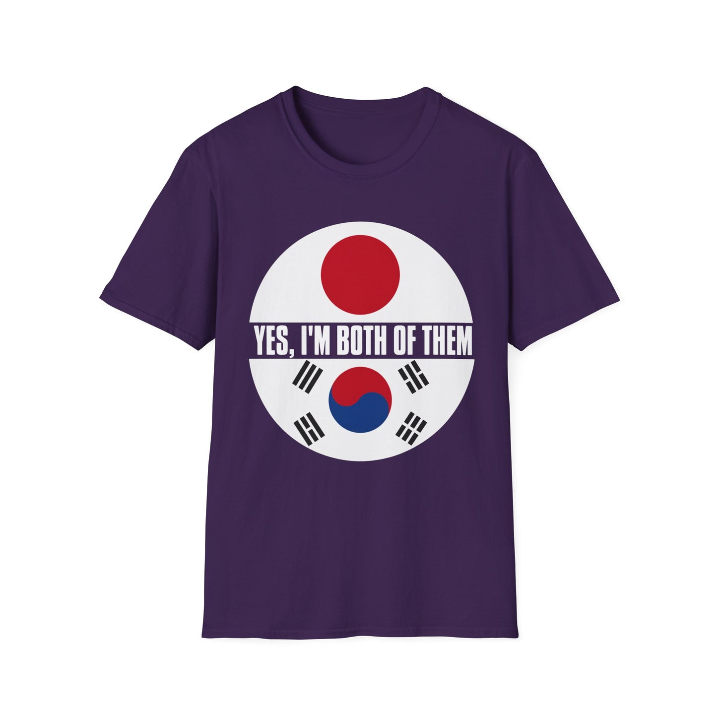 T-Shirt — "Yes, I'm Both of Them" Japan & Korea Flag Pride Tee