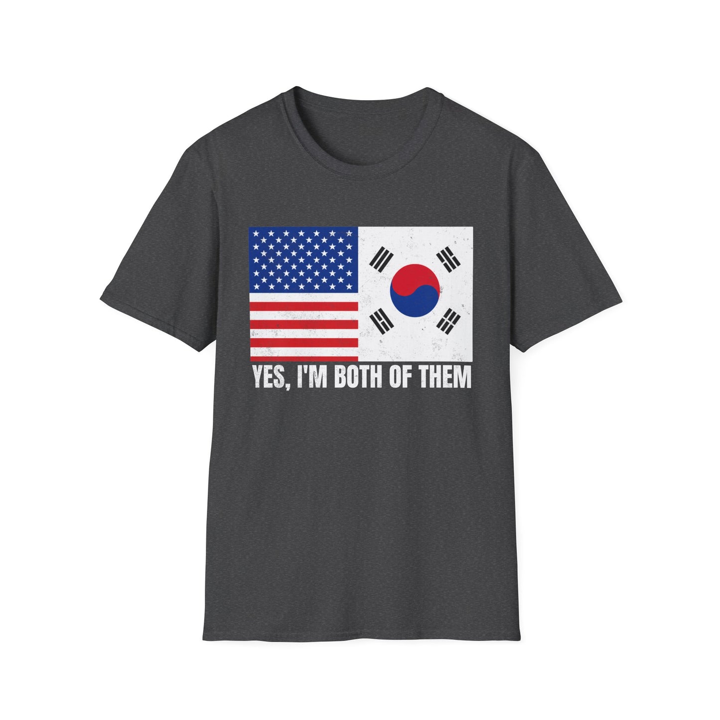 USA & South Korea Flag T-Shirt — "Yes, I'm Both of Them" Patriotic Korean-American Tee