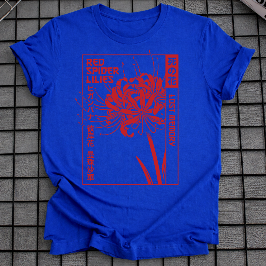 ROTE SPINNENLILIEN T-SHIRT
