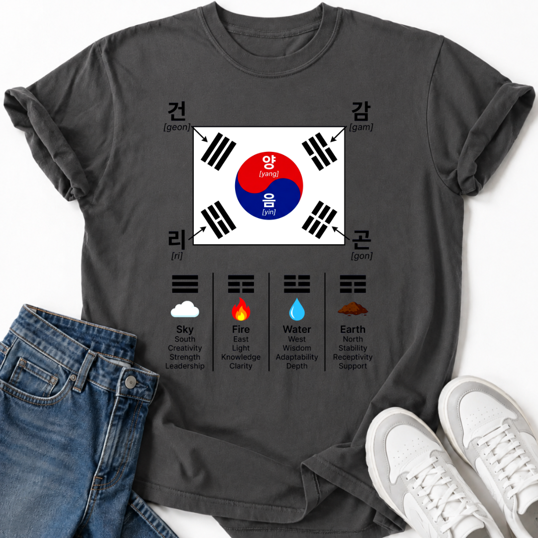 KOREAN FLAG ELEMENTS T-SHIRT