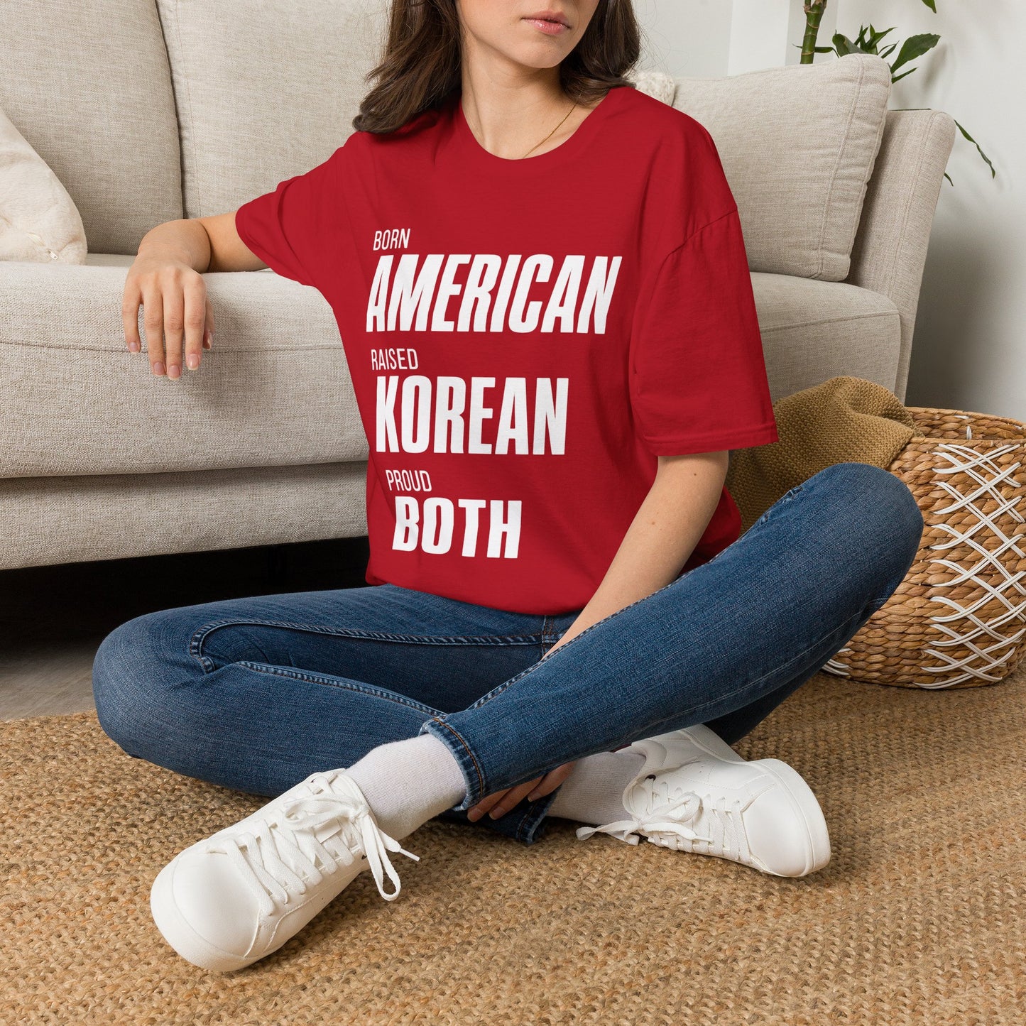 BORN AMERICAN RAISED KOREAN T-SHIRT