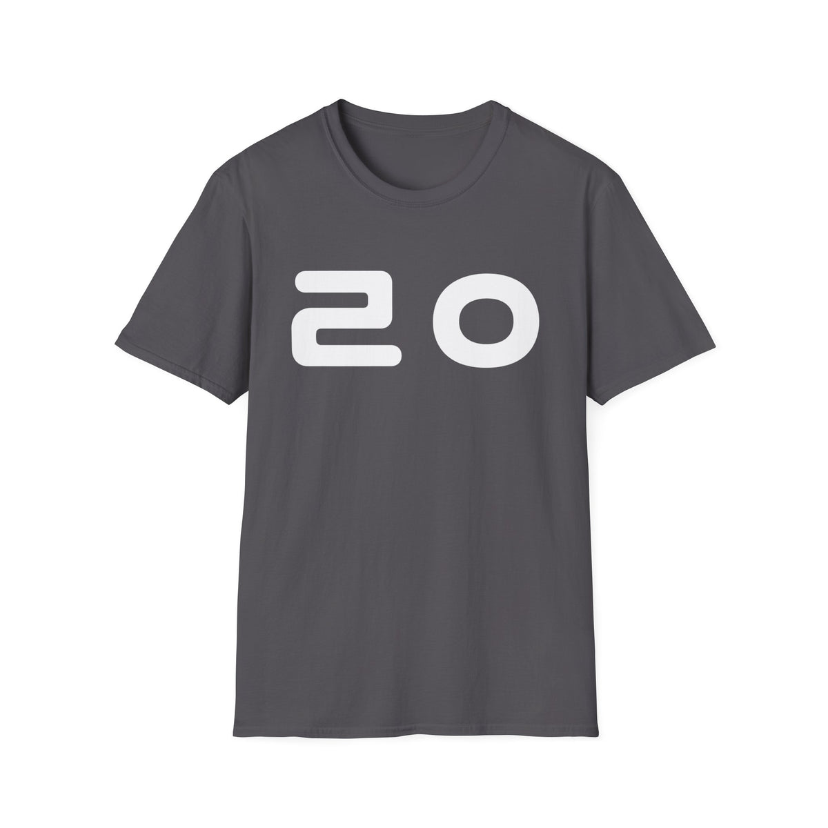 20 Graphic T‑Shirt — Bold Minimalist Number Tee