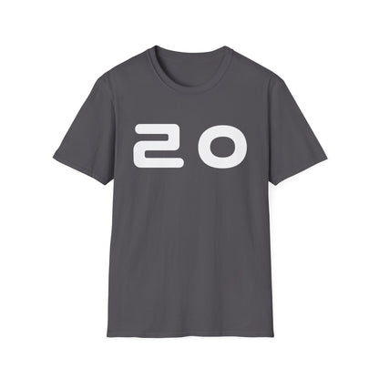 20 Graphic T‑Shirt — Bold Minimalist Number Tee
