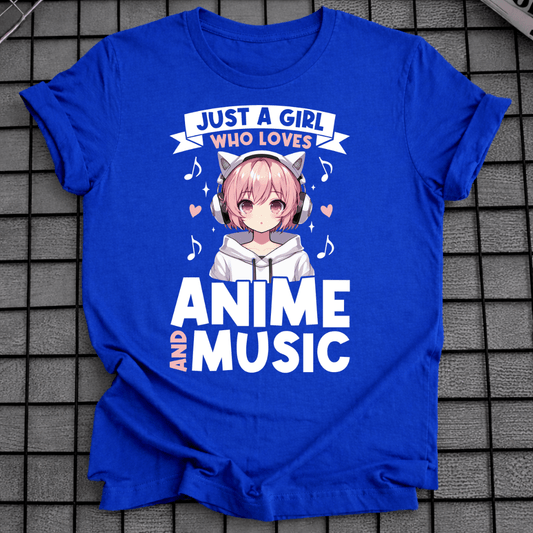 ANIME AND MUSIC T-SHIRT