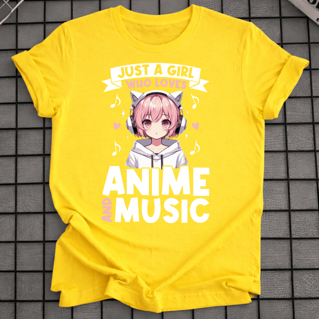 ANIME- UND MUSIK-T-SHIRT