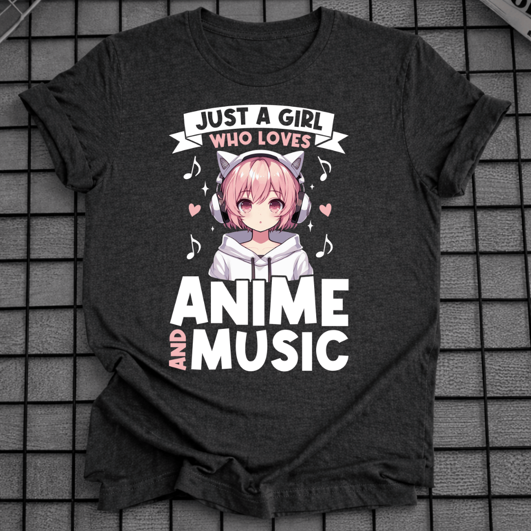 ANIME- UND MUSIK-T-SHIRT