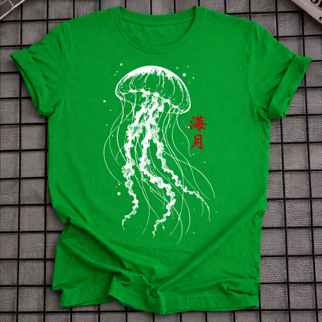 WHITE INK JELLYFISH T-SHIRT