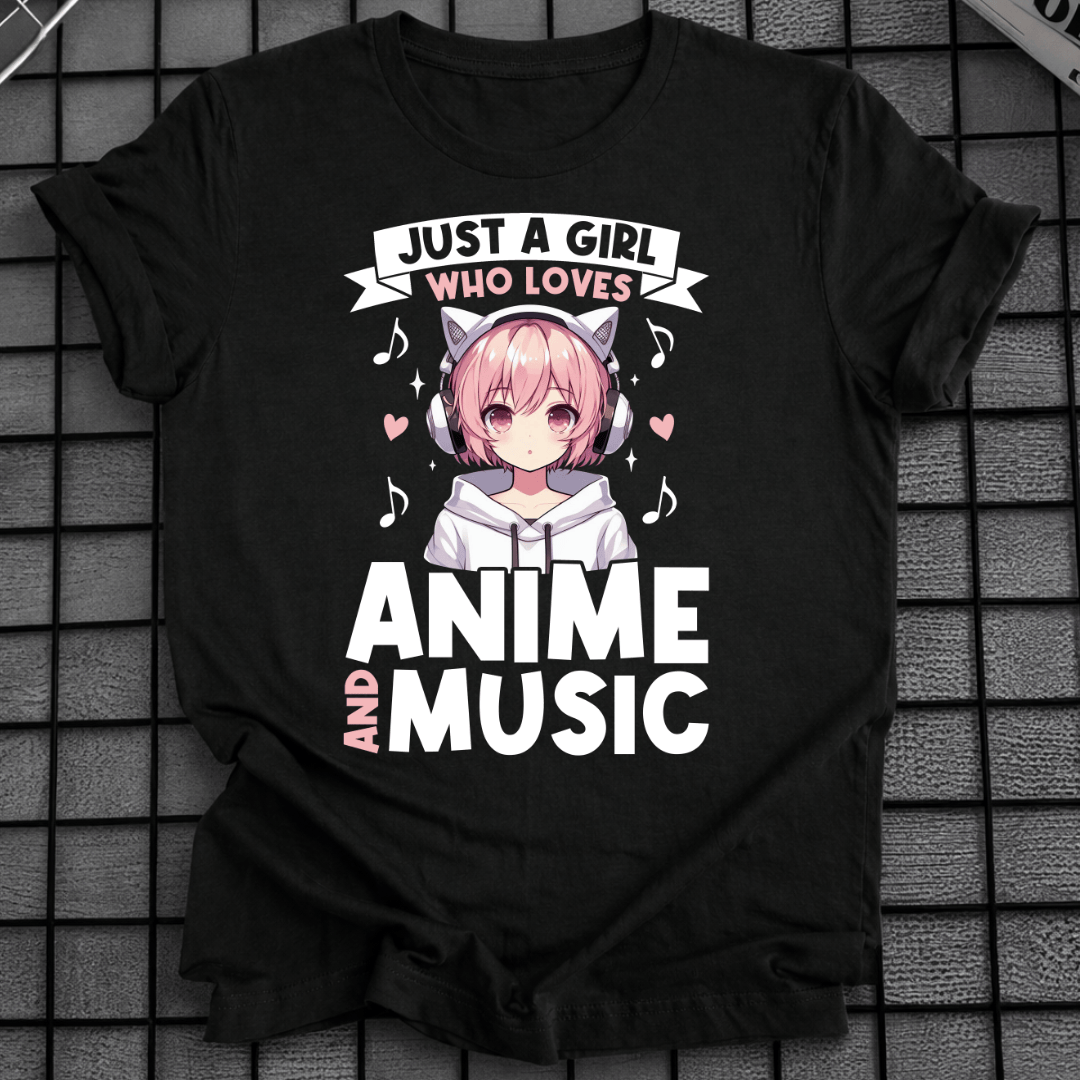 ANIME- UND MUSIK-T-SHIRT