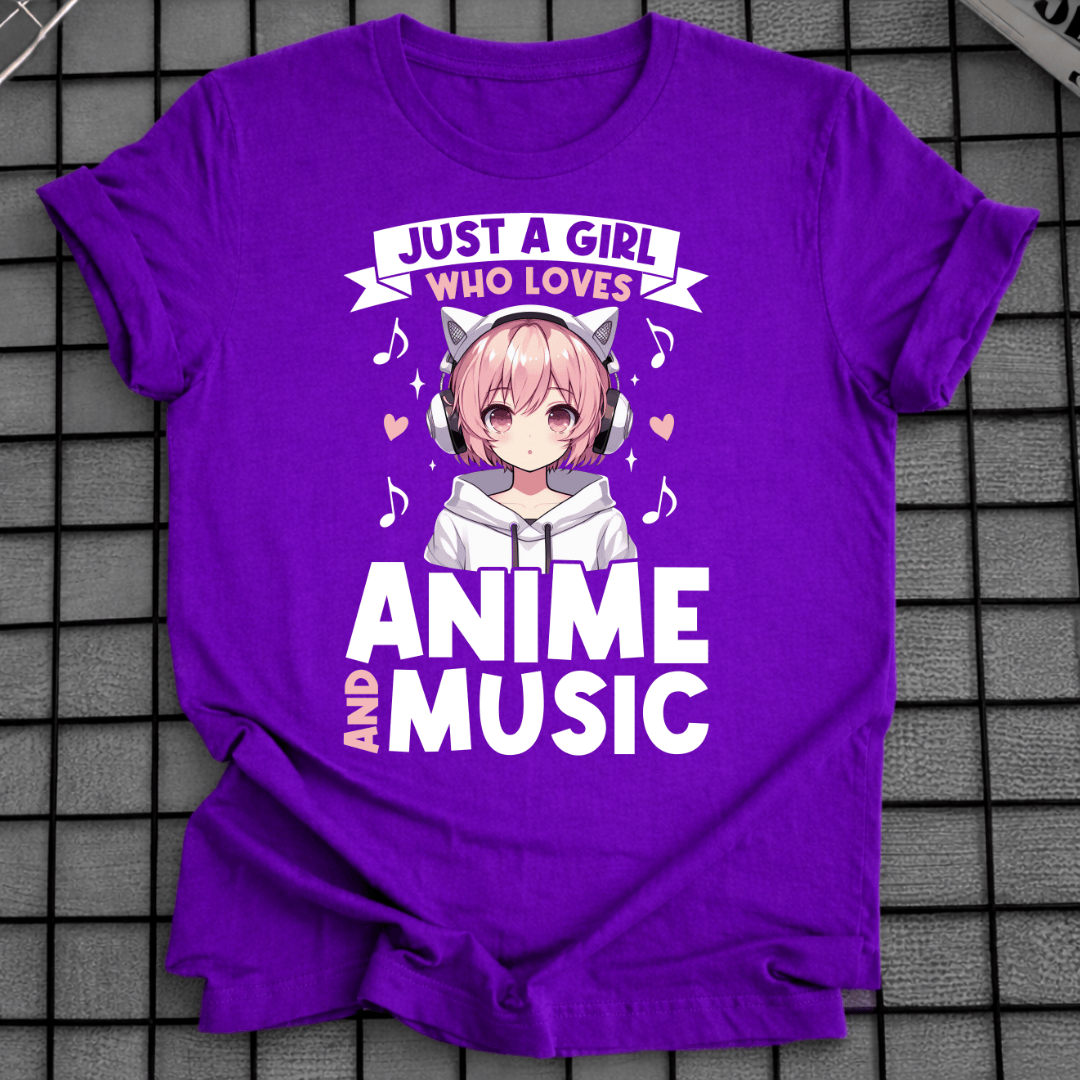 ANIME- UND MUSIK-T-SHIRT