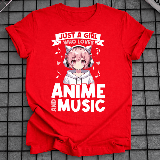 ANIME AND MUSIC T-SHIRT