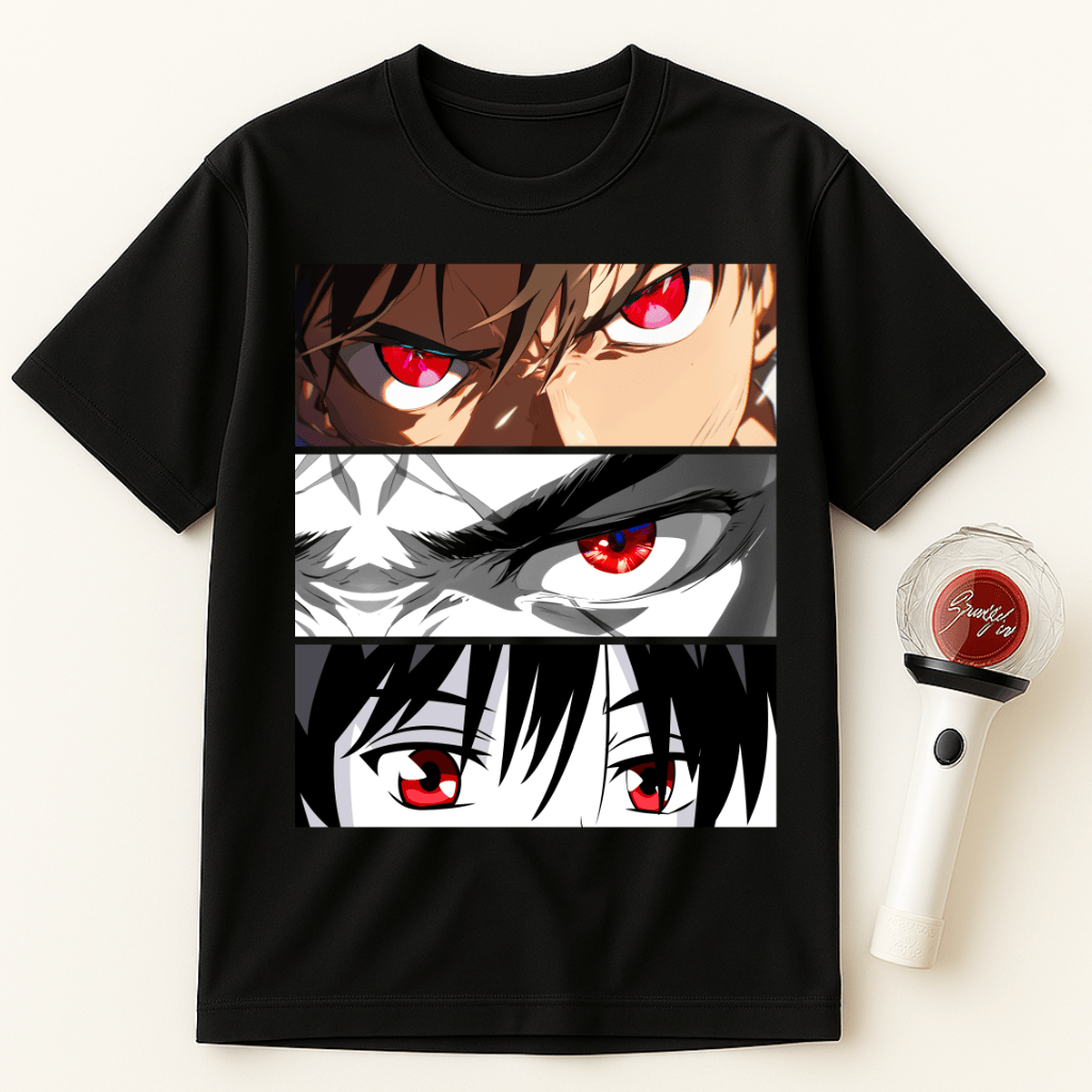 RED EYES ANIME CHARACTERS UNISEX T-SHIRT