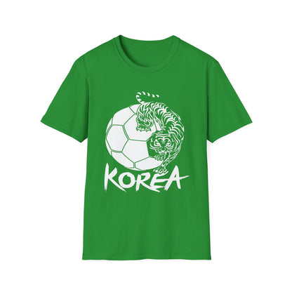 Korea Tiger Soccer T-Shirt — Bold KOREA Football Graphic Tee