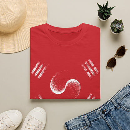 Yin Yang Taeguk Korean Flag T‑Shirt — Minimalist Zen Martial Arts Tee