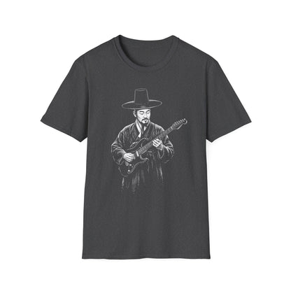 Guitarist in Hanbok T-Shirt — Korean Musician Graphic Tee