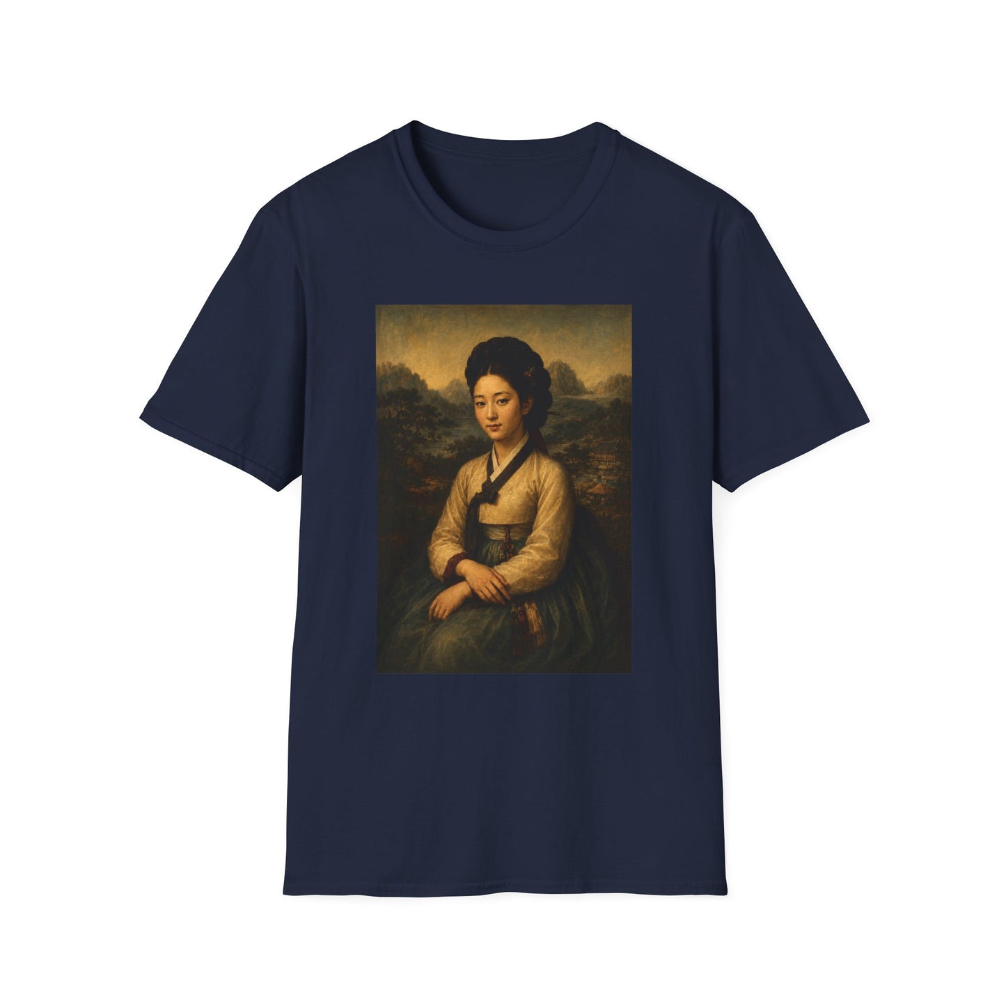 Portrait Tee — Vintage Asian Woman Oil Painting Graphic T-Shirt