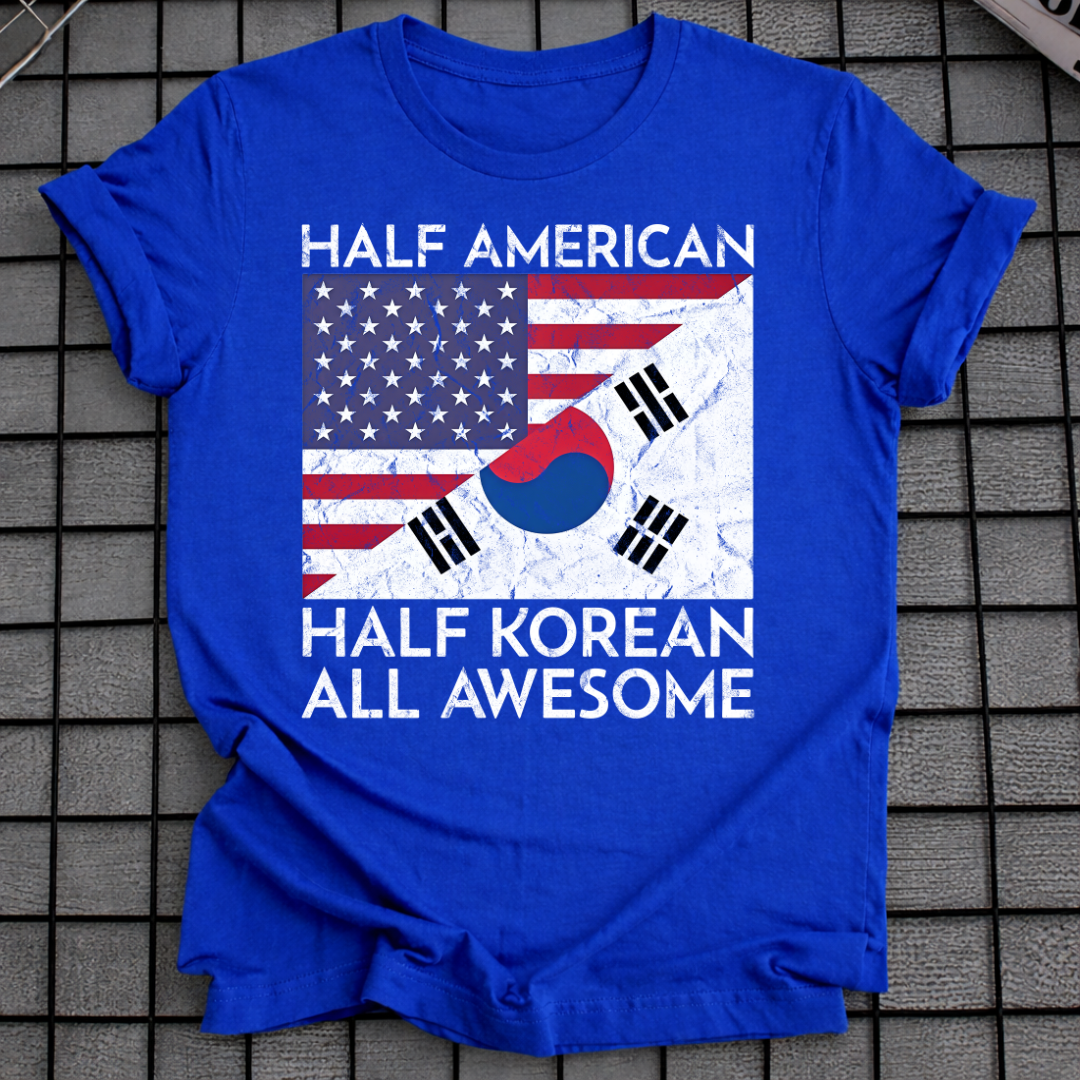 HALF AMERICAN HALF KOREAN T-SHIRT