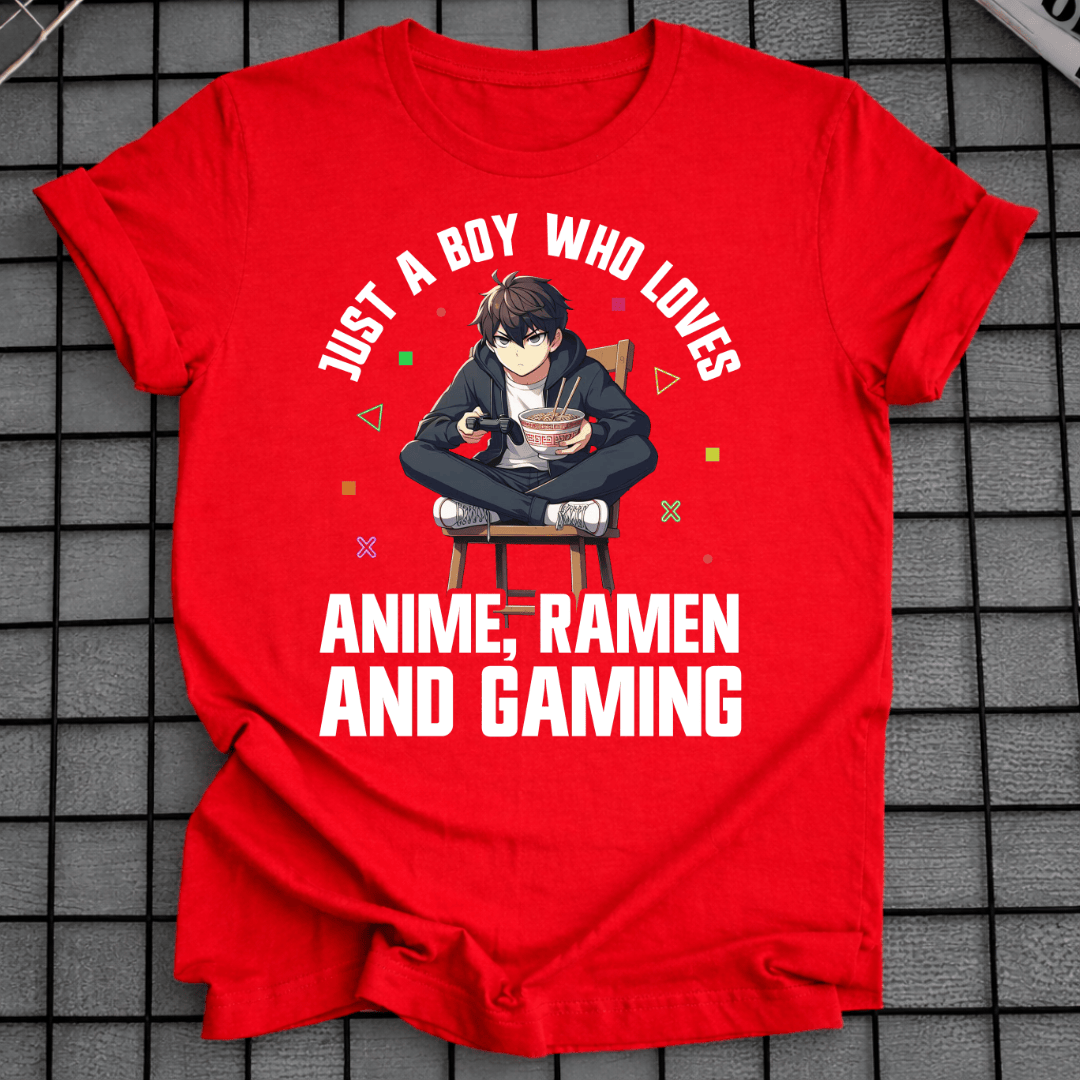 ANIME RAMEN GAMING T-SHIRT