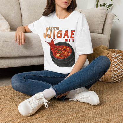 Gettin Jjigae Wit It T-Shirt – Korean Stew Graphic Tee for Foodies & K-Culture Fans