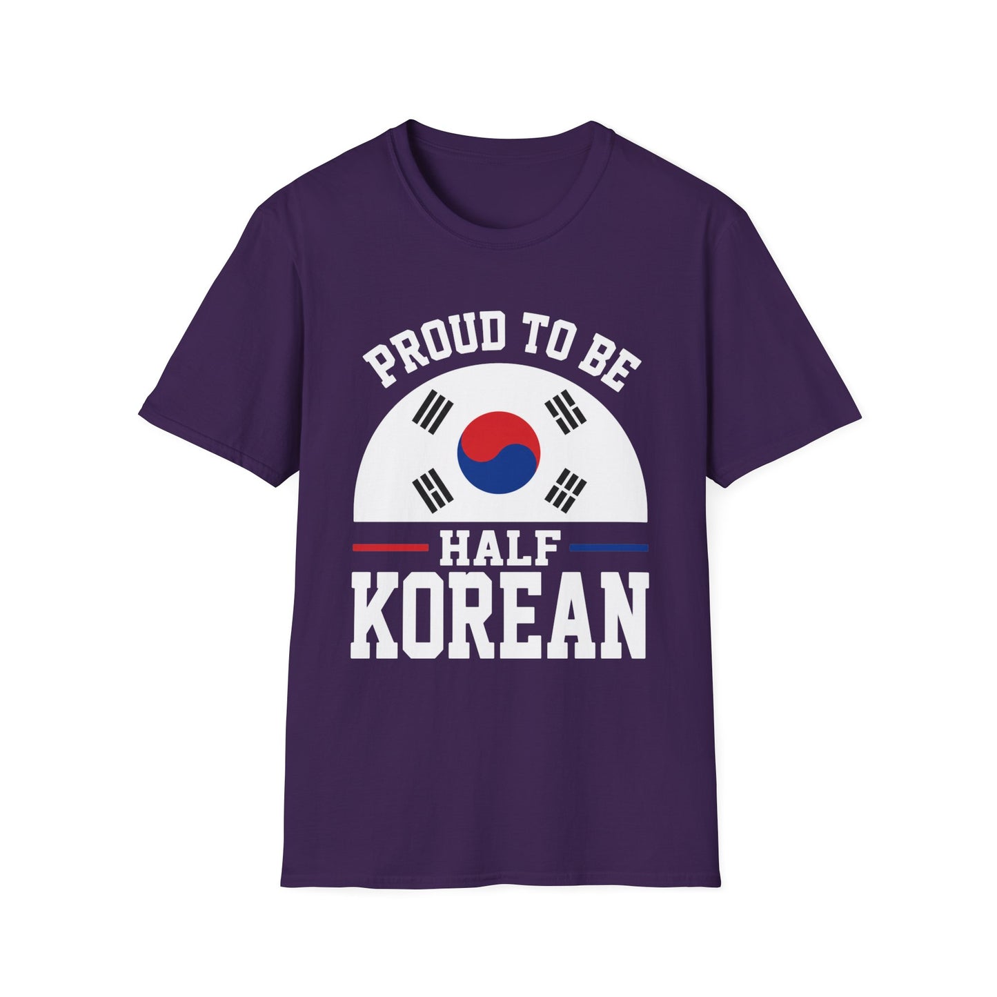 T-Shirt — Proud to Be Half Korean Flag Design
