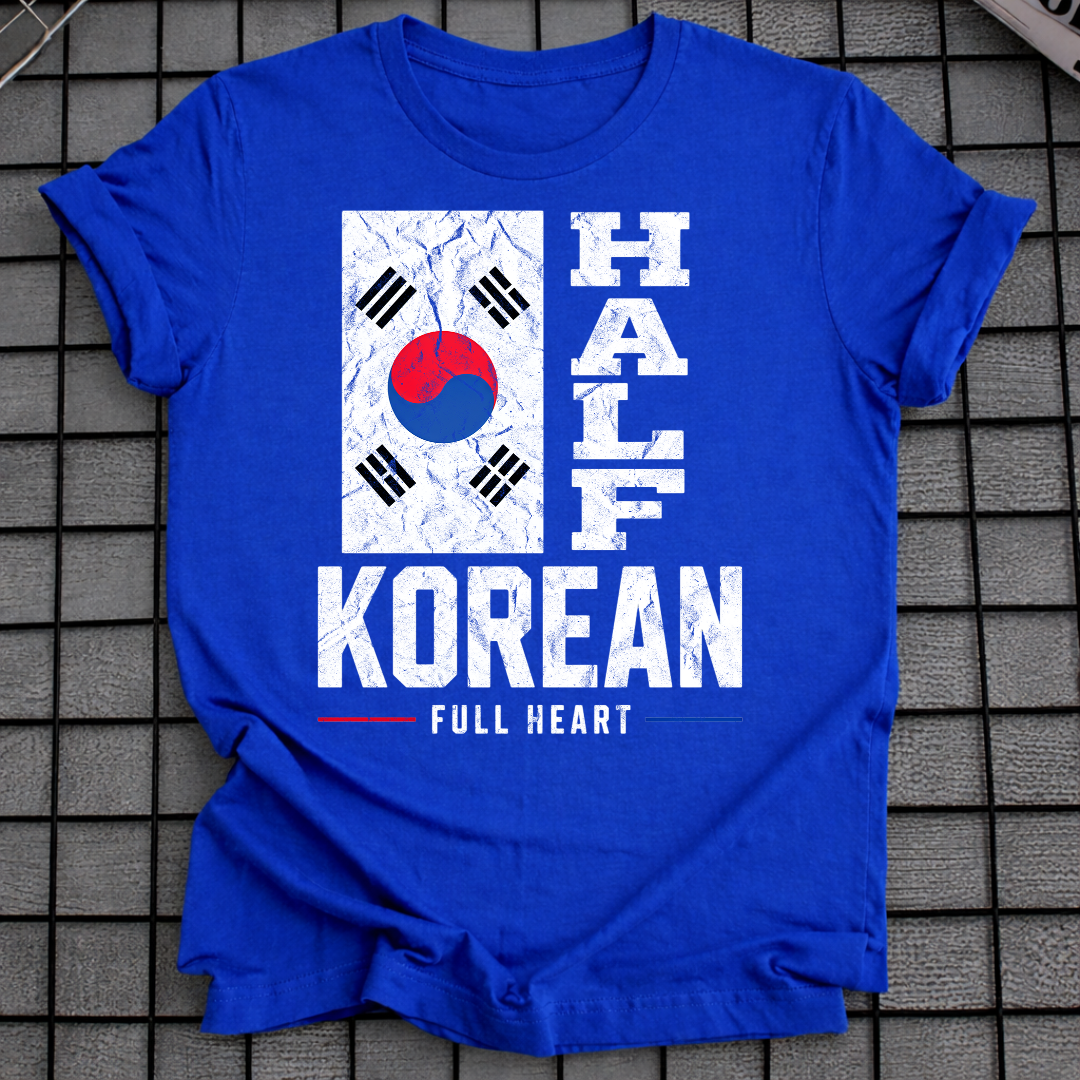HALF KOREAN FULL HEART T-SHIRT