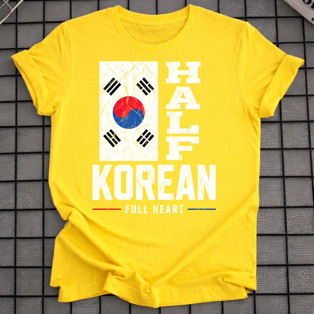 HALF KOREAN FULL HEART T-SHIRT