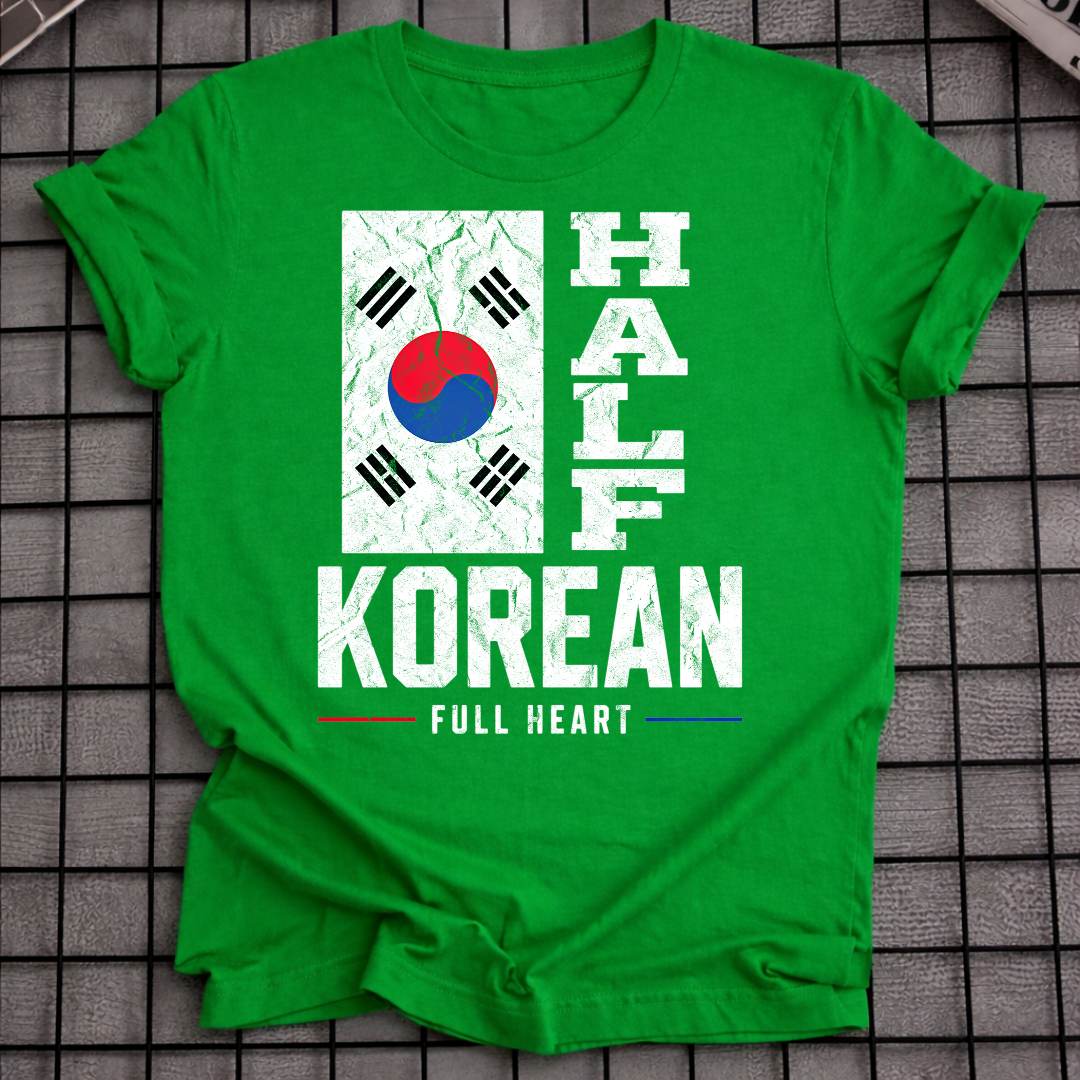 HALF KOREAN FULL HEART T-SHIRT