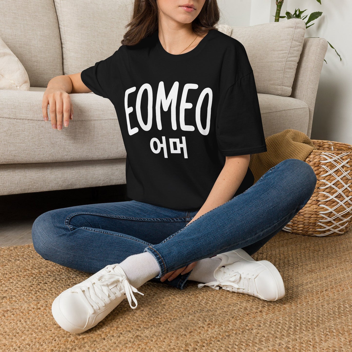 EOMEO 어머 Graphic T-Shirt — Korean Phrase Casual Tee
