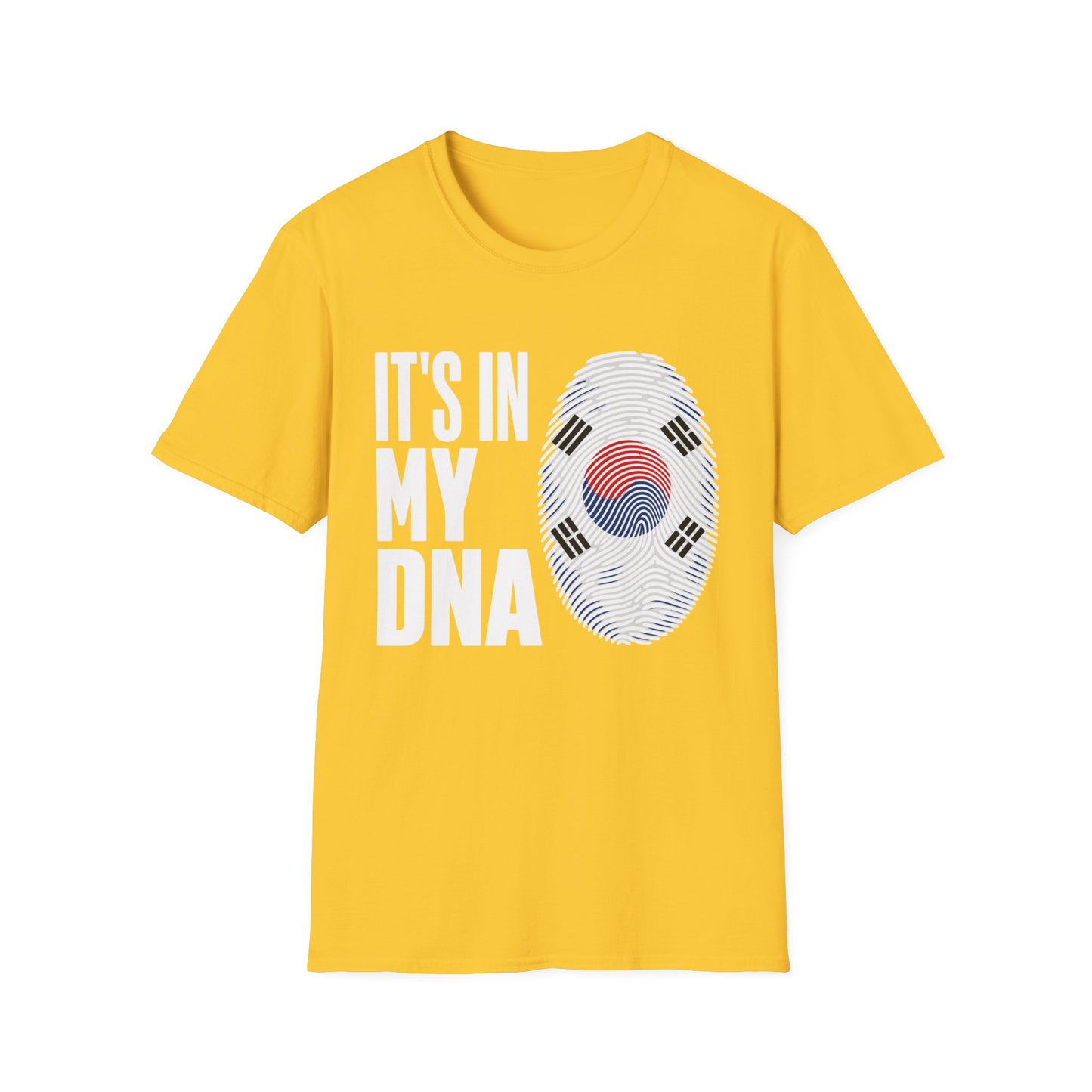 It's In My DNA T-Shirt — Korean Flag Fingerprint Tee