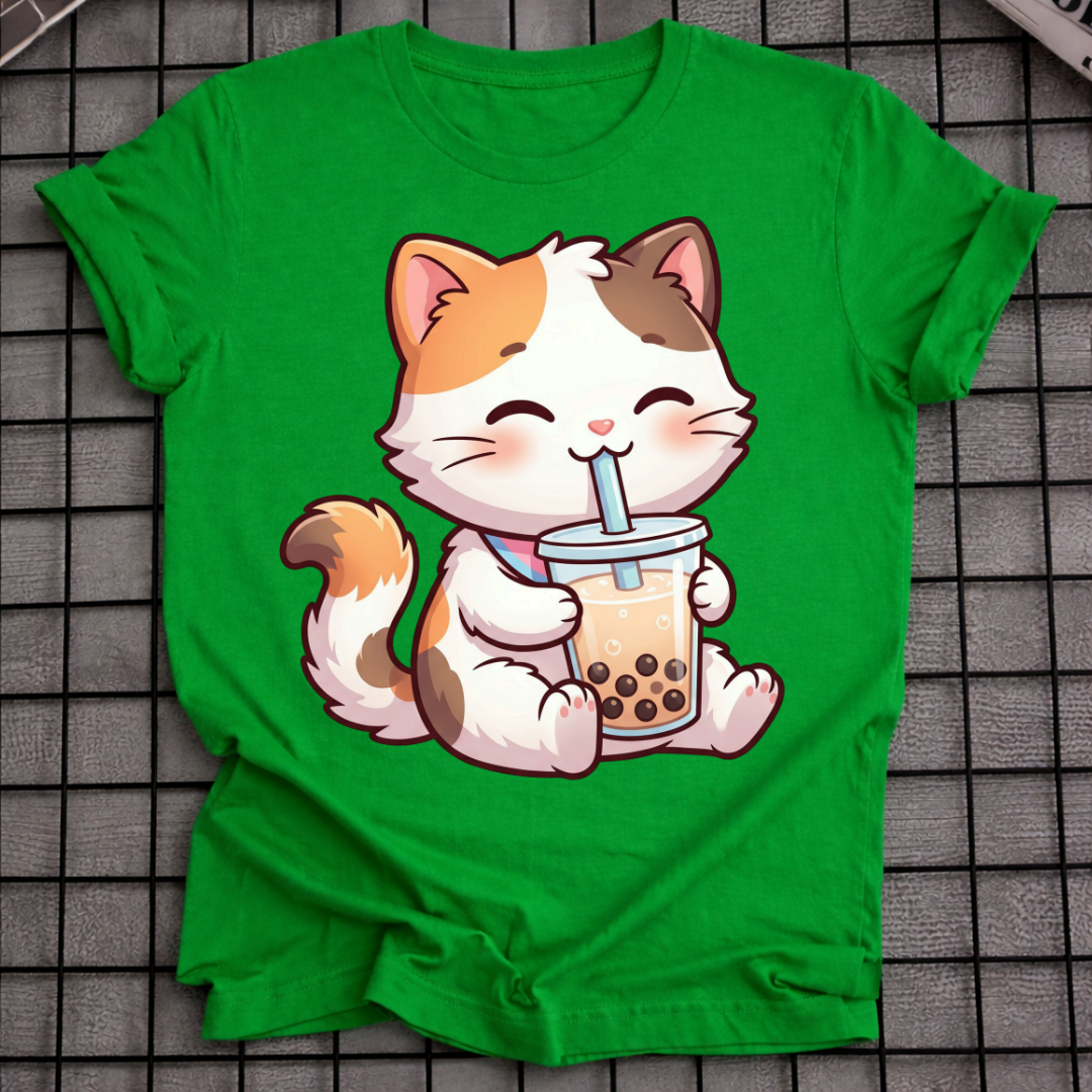 KATZE TRINKT BOBA T-SHIRT