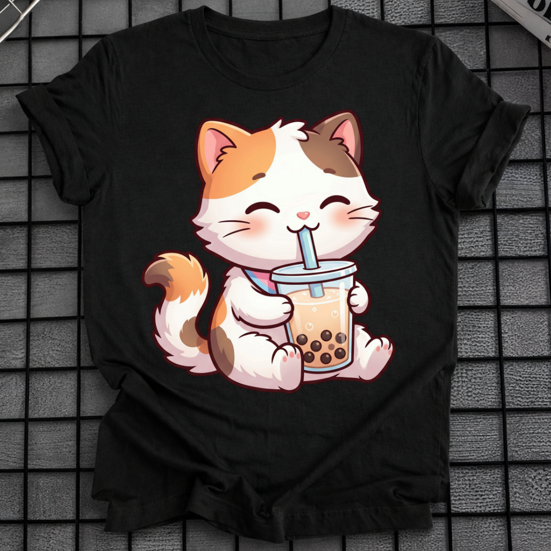 KATZE TRINKT BOBA T-SHIRT