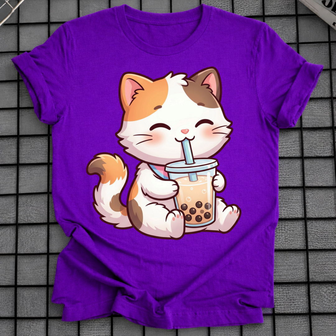 KATZE TRINKT BOBA T-SHIRT