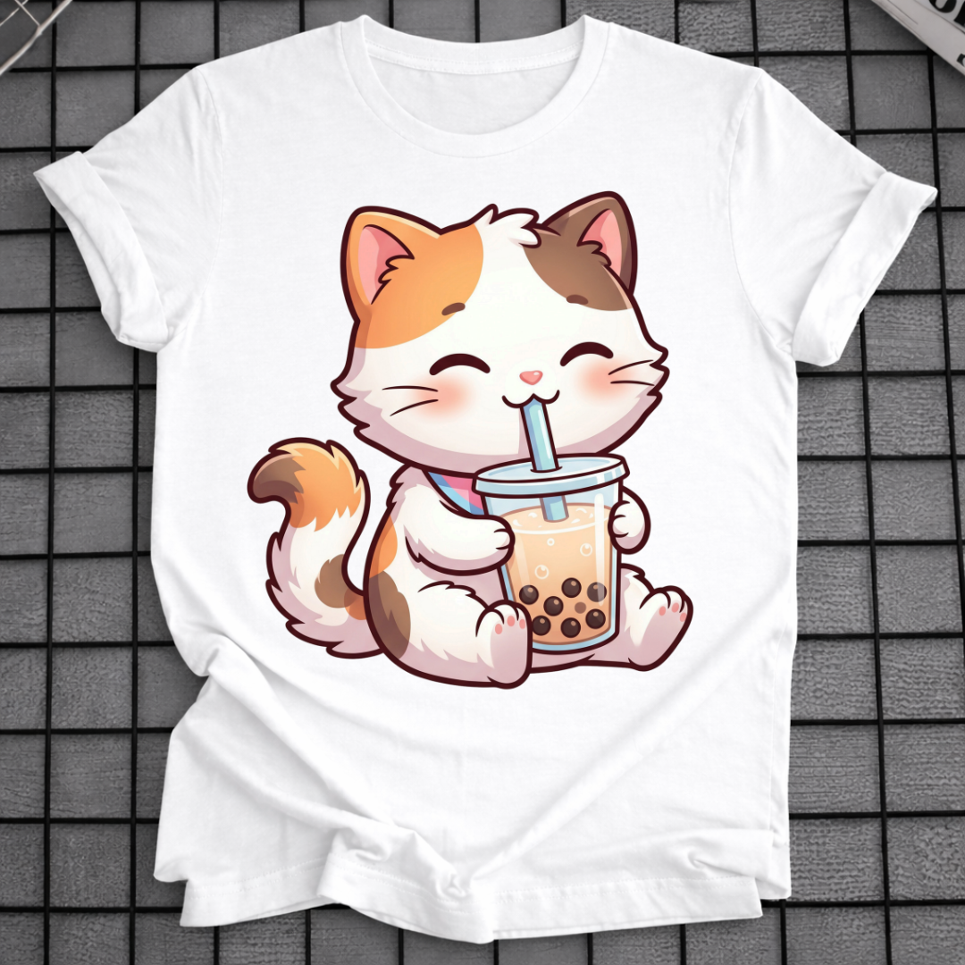 KATZE TRINKT BOBA T-SHIRT